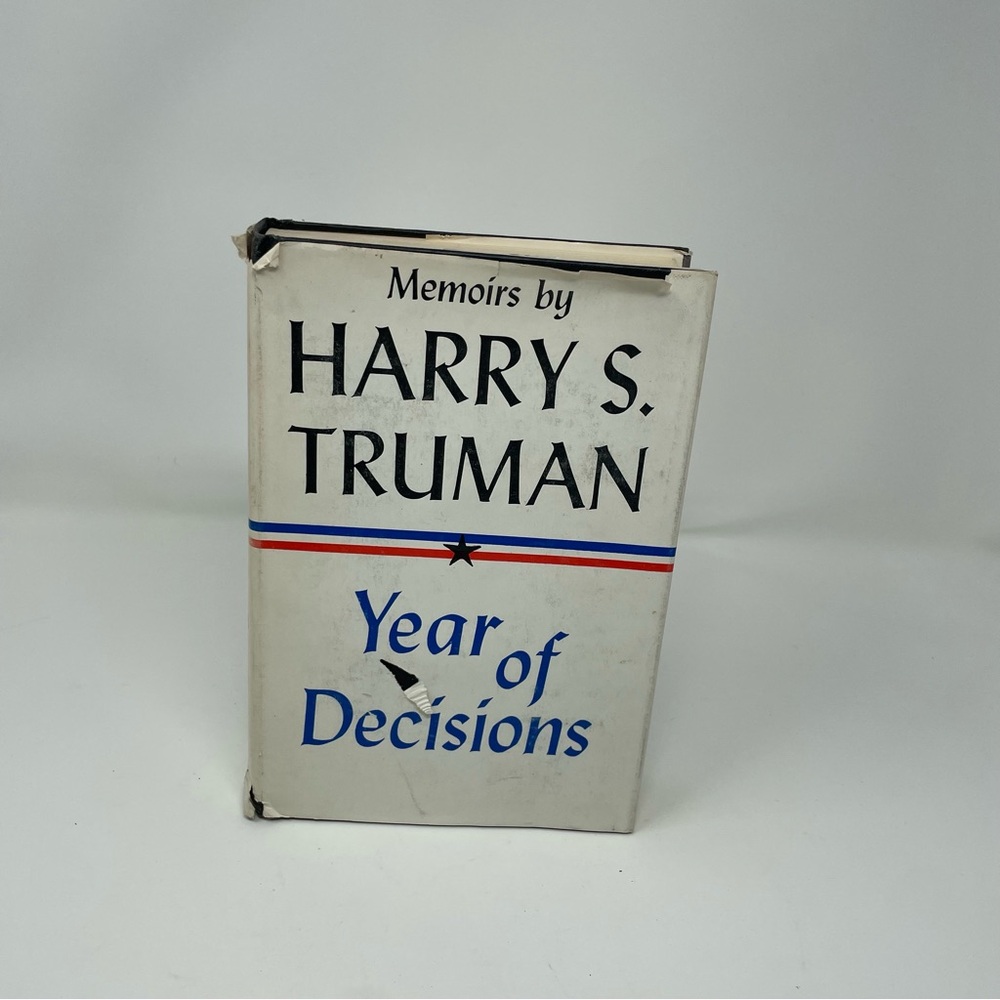 Year of Decisions Hardcover Memoir - White/Blue